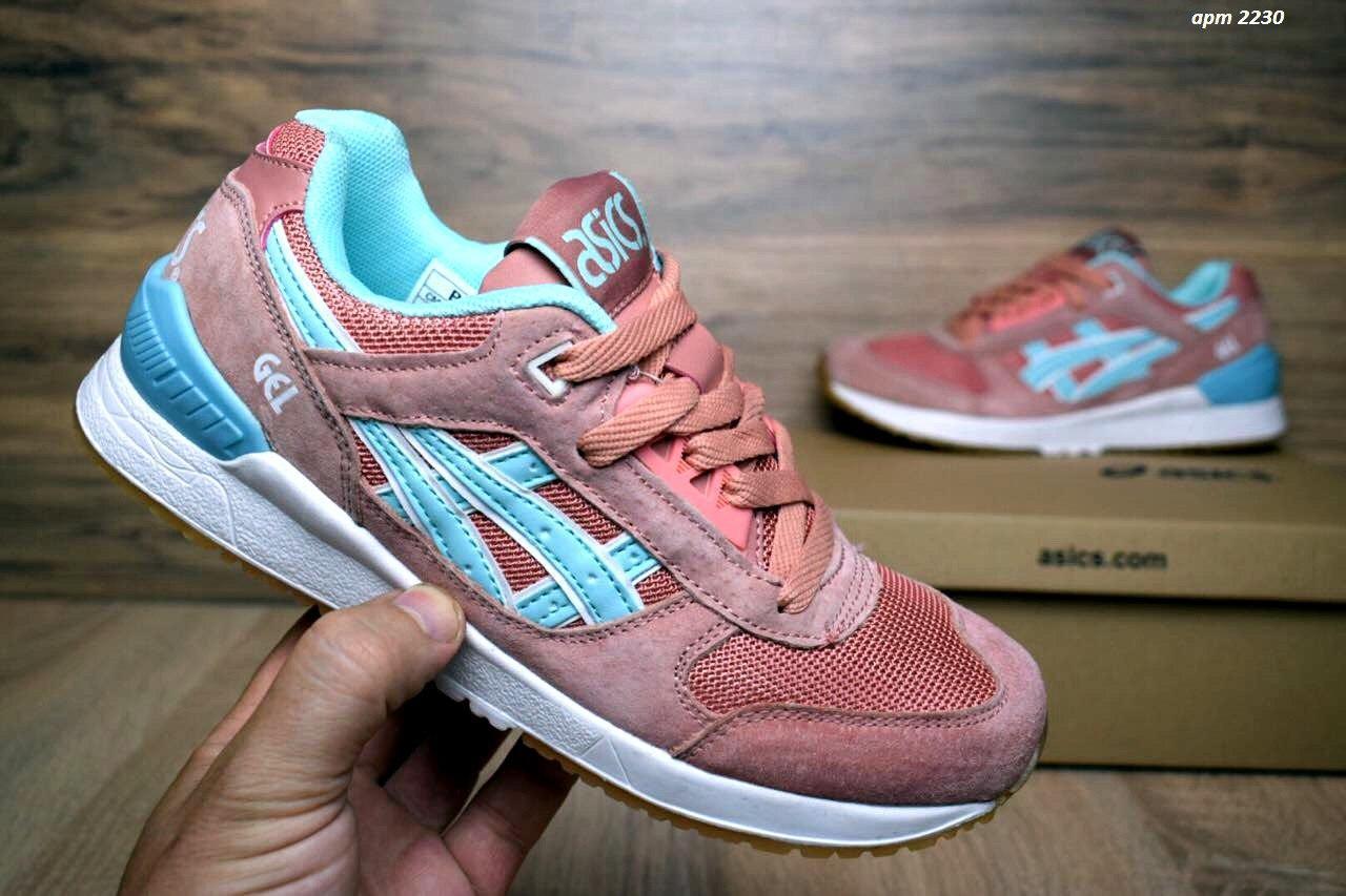 

Женские кроссовки в стиле Asics, кирпичные замш/сетка 38(24 см), размеры:36,38,41
