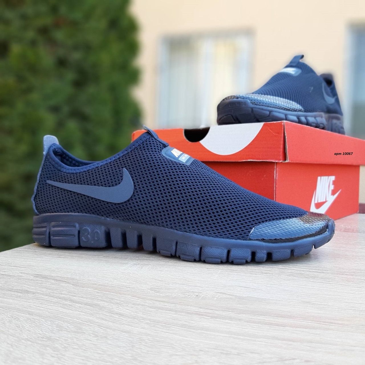 

Мужские кроссовки Nike Free Run 30, сетка, синие 45(29 см), размеры:43,44,45