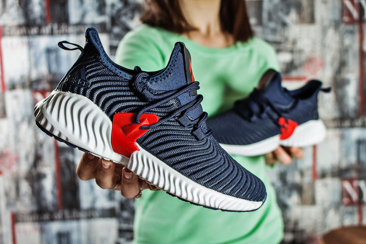 

Женские кроссовки в стиле Adidas Alphabounce Instinct, текстиль, синие 36(22,5 см), размеры:36,38