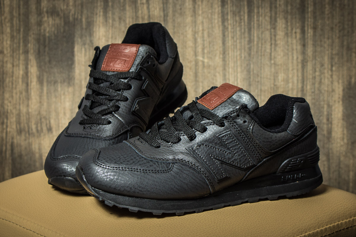 

Мужские кроссовки в стиле New Balance 574, кожа, черные 44 (28,5 см), размеры:42,44,45,46