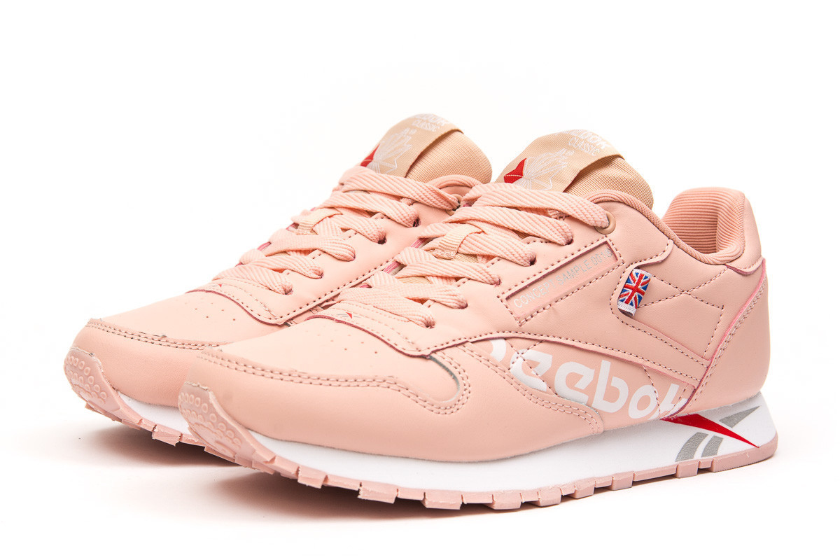 

Женские кроссовки в стиле Reebok Classic, розовые 36(22,5 см), размеры:36,39