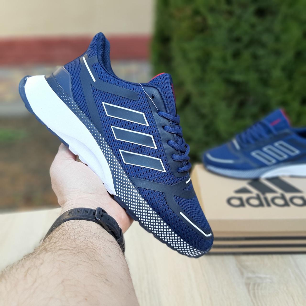 

Мужские кроссовки в стиле Adidas Nova Run, сетка, синие с белым 43(27,5 см), размеры:41,42,43,44,45,46