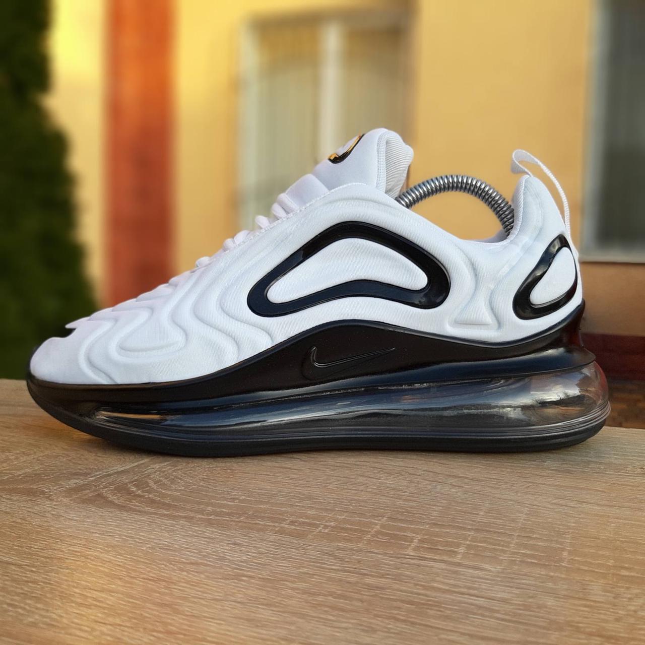 

Мужские кроссовки в стиле Nike Air Max 720, текстиль, белые с черным 45(28,5 см), последний размер