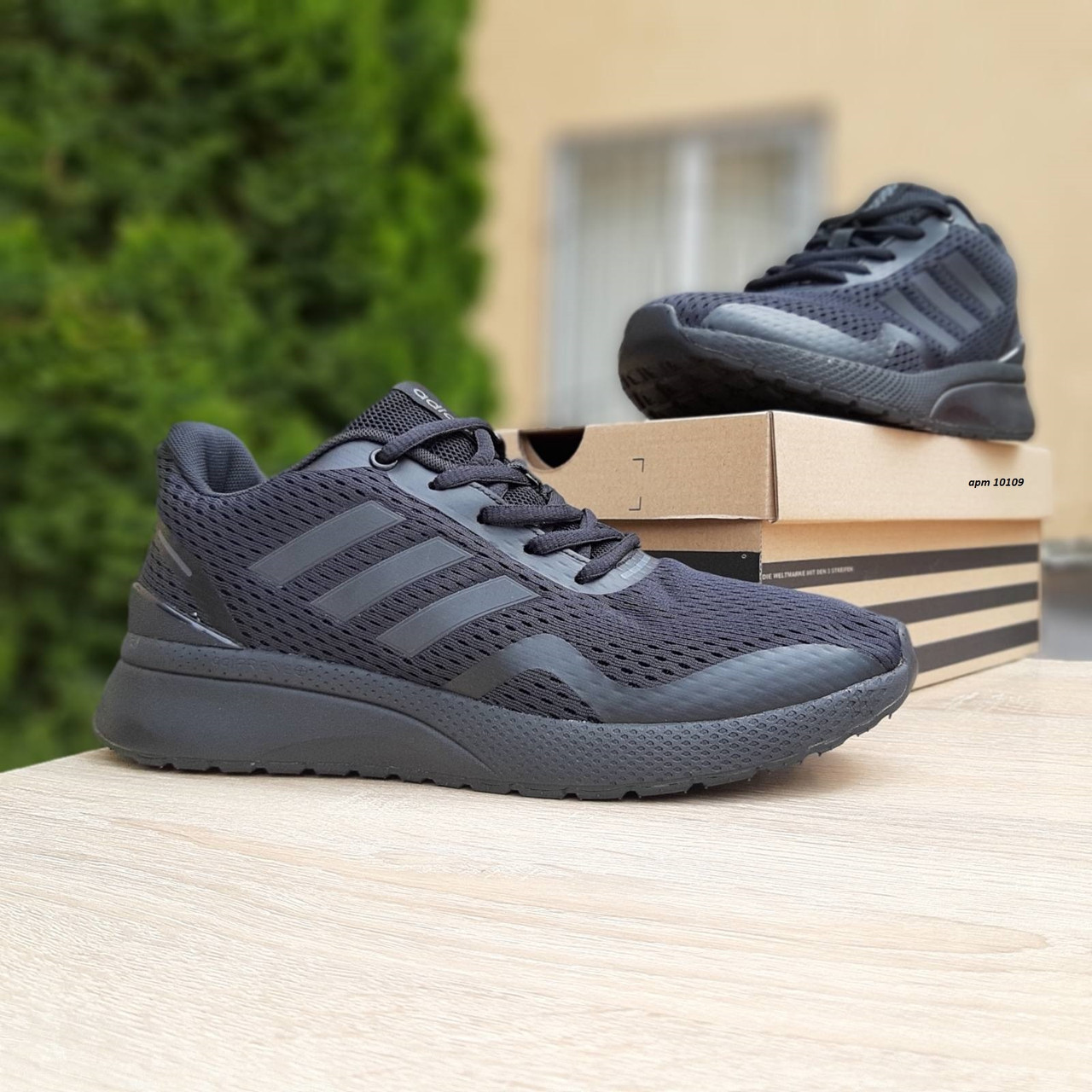 

Мужские кроссовки в стиле Adidas Nova Run X, сетка , черные, 41р(26 см), размеры:41,42,43,44,45