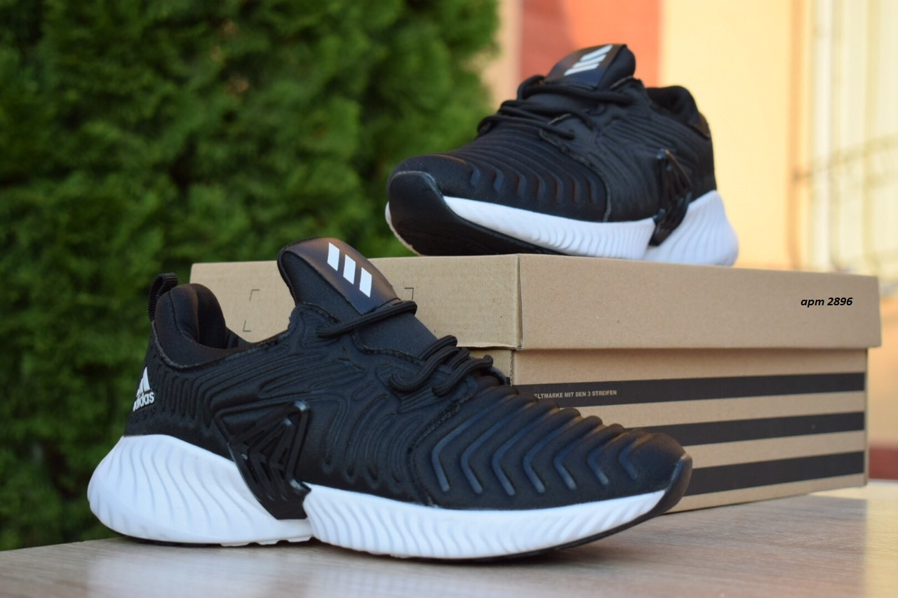 

Женские кроссовки в стиле Adidas Alphabounce Instinct Zebra, текстиль, черные с белым 38(23,5 см)