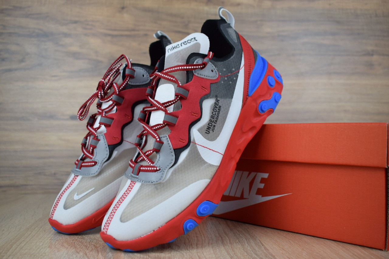 

Женские кроссовки в стиле Nike React Element 87 x Undercover, красные 38(25 см), размеры:36,37,38,39