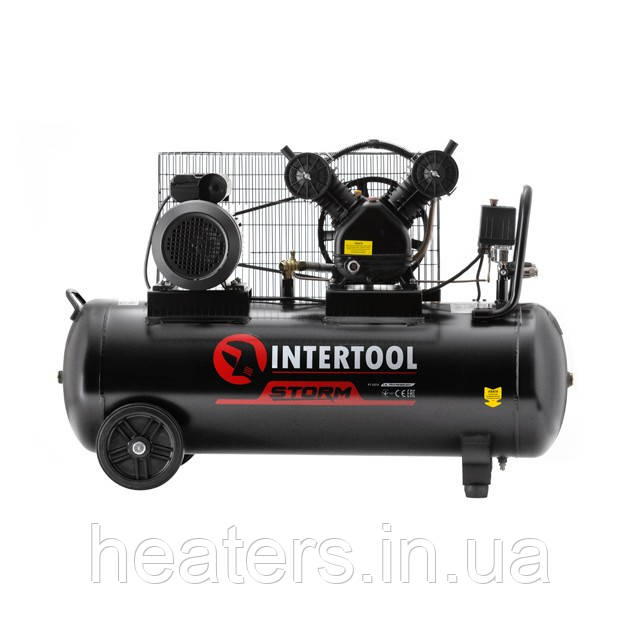 

Компрессор 100 л, 3 кВт, 220 В, 8 атм, 500 л/мин, 2 цилиндра INTERTOOL PT-0014