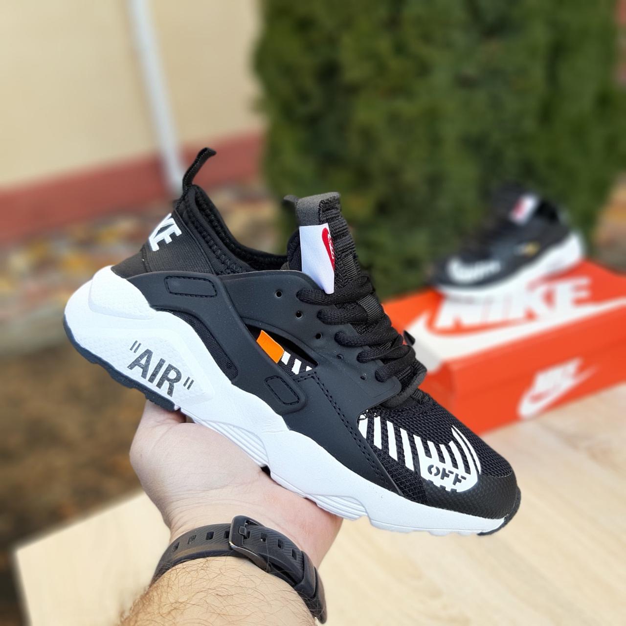 

Женские кроссовки в стиле Nike Huarache x OFF, сетка, черные с белым 36(23 см), размеры:36,37,38,39,40