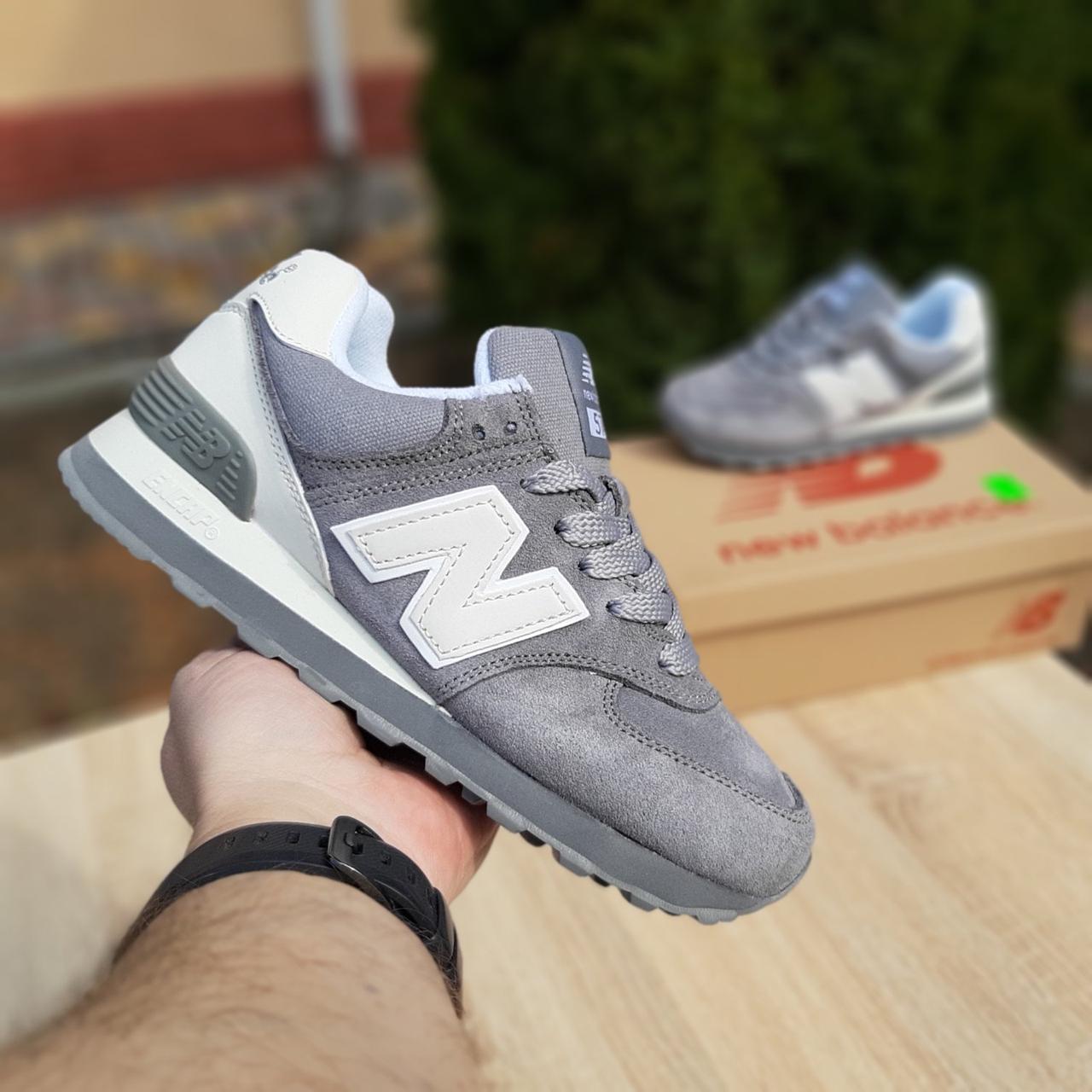 

Женские кроссовки в стиле New balance 574, замша, серые 38(24 см), размеры:38,40,41