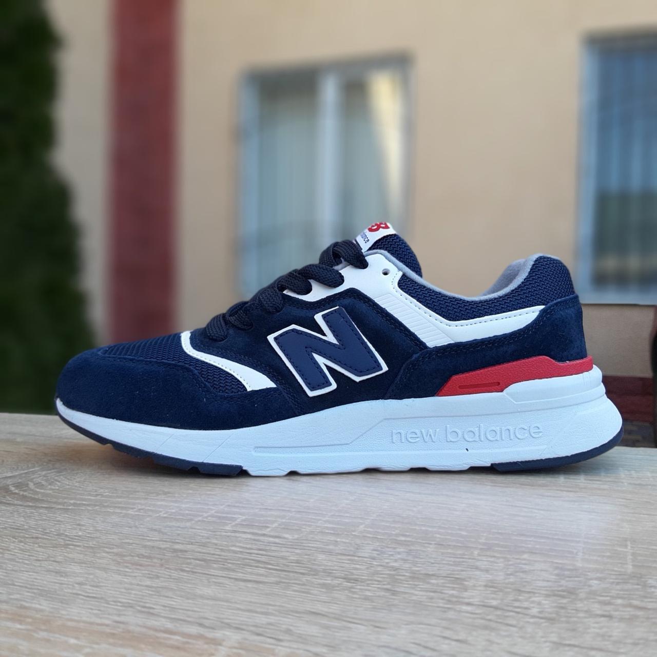 

Мужские кроссовки в стиле New Balance 997, замша, сетка, синие с белым 42(26,5 см), последний размер