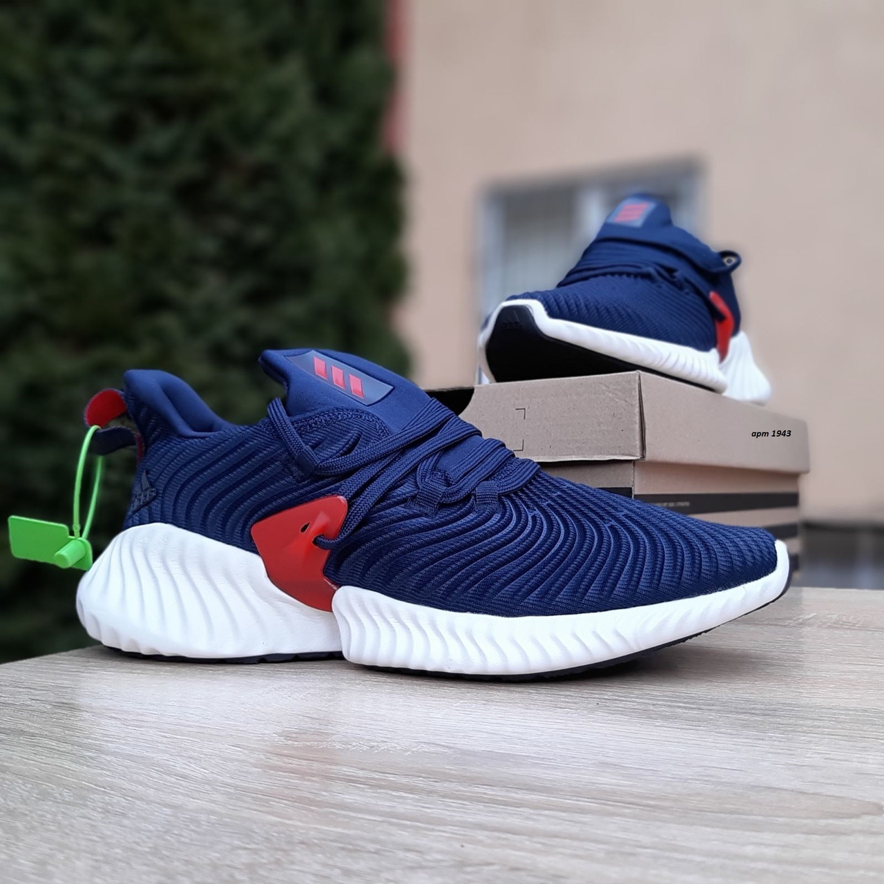 

Мужские кроссовки в стиле Adidas Alpha Bounce Instinct, текстиль, синие 41(26 см), размеры:41,42,44