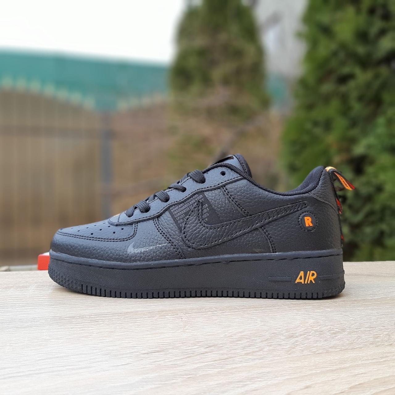 

Женские кроссовки в стиле Nike Air Force 1 LV8, кожа, черные 41(26 см), размеры:40,41