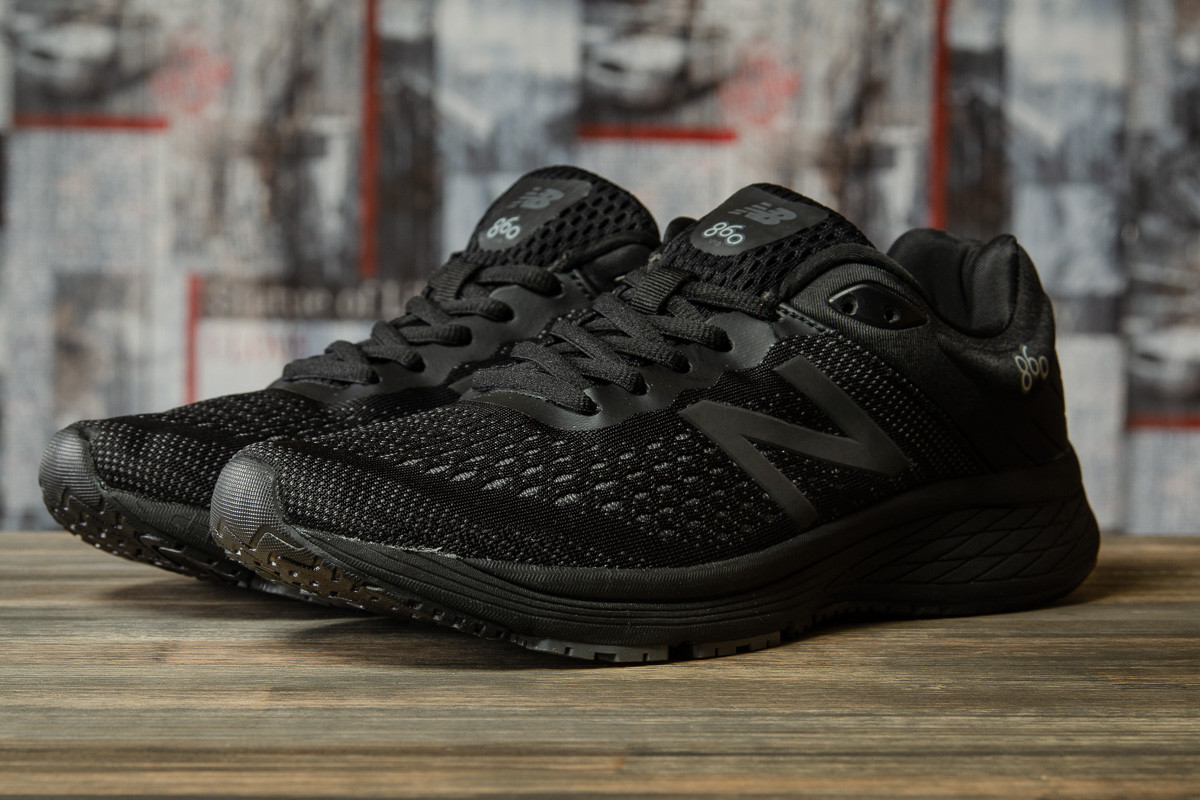 

Мужские кроссовки в стиле New Balance 860, текстиль, черные 45(29 см), последний размер