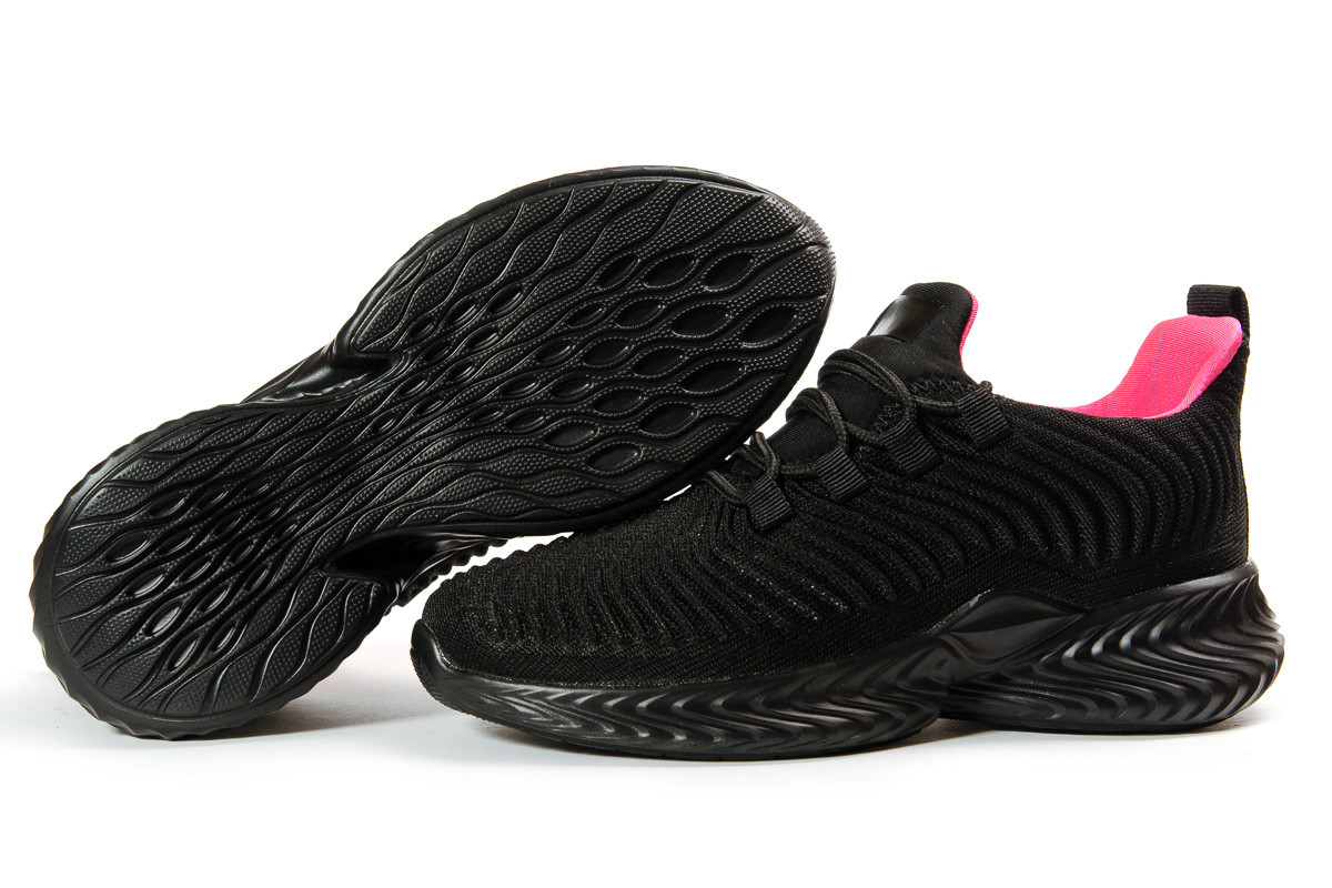 

Женские кроссовки в стиле Jomix, текстиль, черные, 41(27 см), размеры:38,39,41