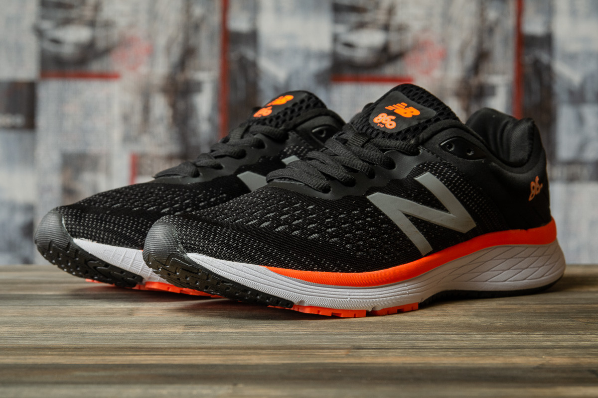 

Мужские кроссовки в стиле New Balance 860, текстиль, черные с белым 45(29 см), размеры:44,45