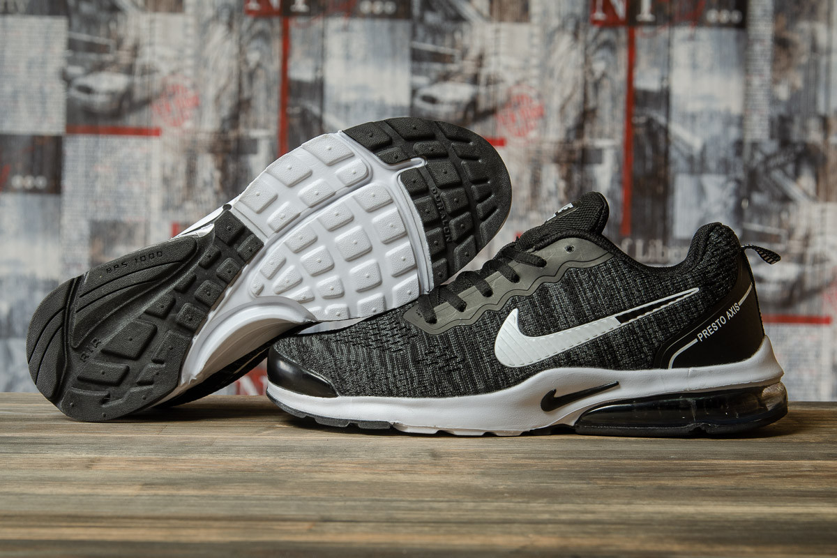 

Мужские кроссовки в стиле Nike Air Presto, текстиль, черные с белым 42(26,5 см), последний размер