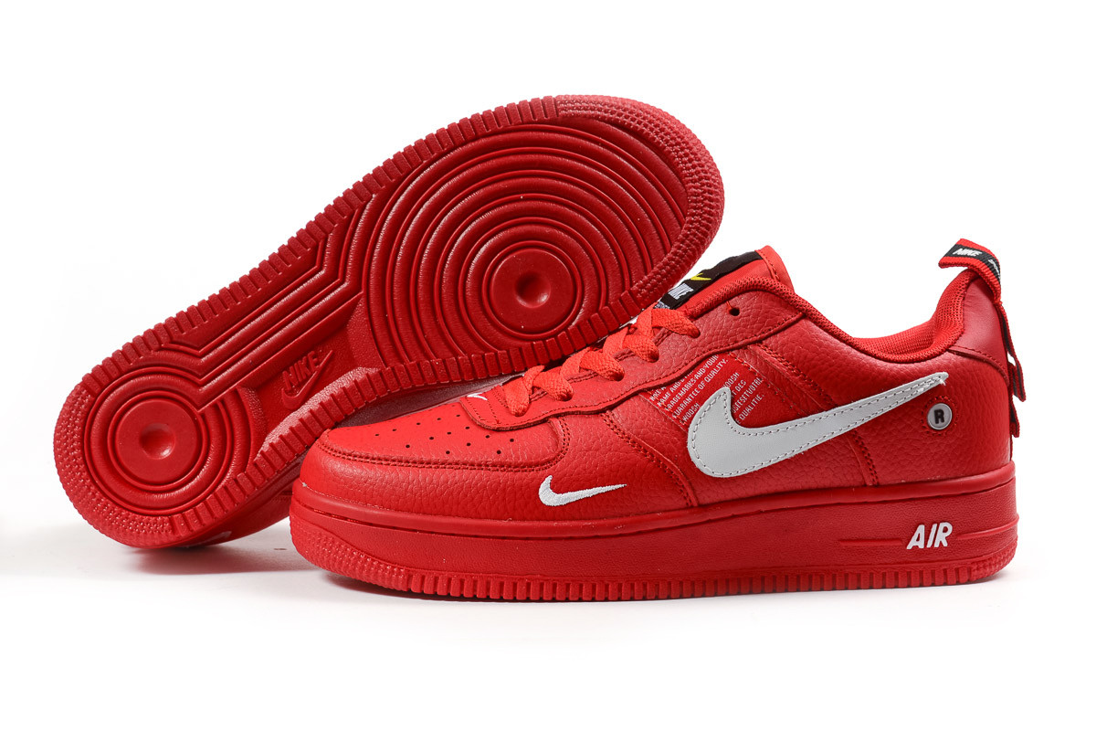 

Мужские кроссовки в стиле Nike Air, кожа, красные, 46(29,8 см), размеры:42,45,46