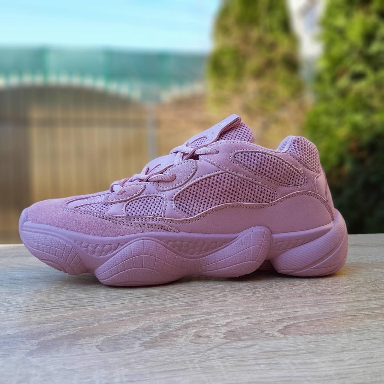 

Женские кроссовки в стиле Adidas Yeezy 500, замша, сетка, кожа, сиреневые 39(24,5 см), размеры:37,38,39