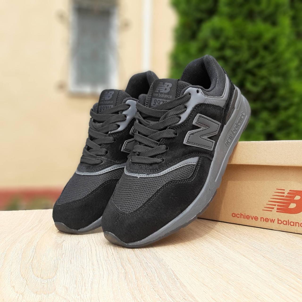 

Мужские кроссовки в стиле New Balance 997, замша, сетка, черные 41(26 см), размеры:41,42,44,45