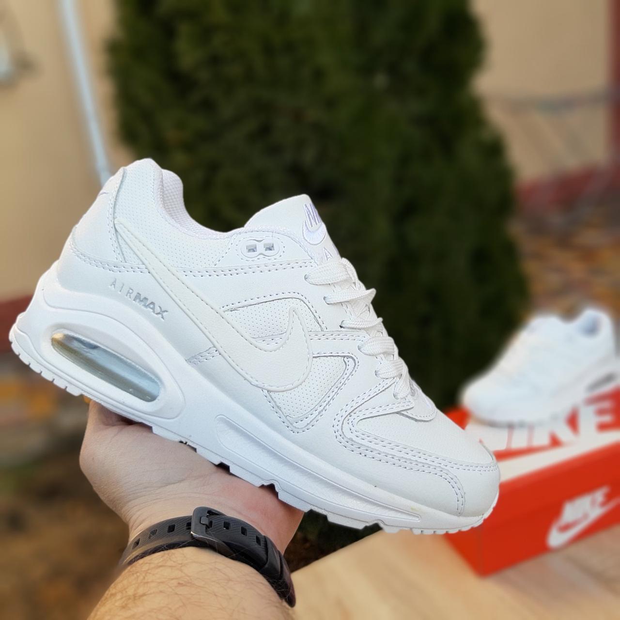 

Женские кроссовки в стиле Nike Air Max 90, кожа, белые 36(23,5 см), размеры:36,37,39