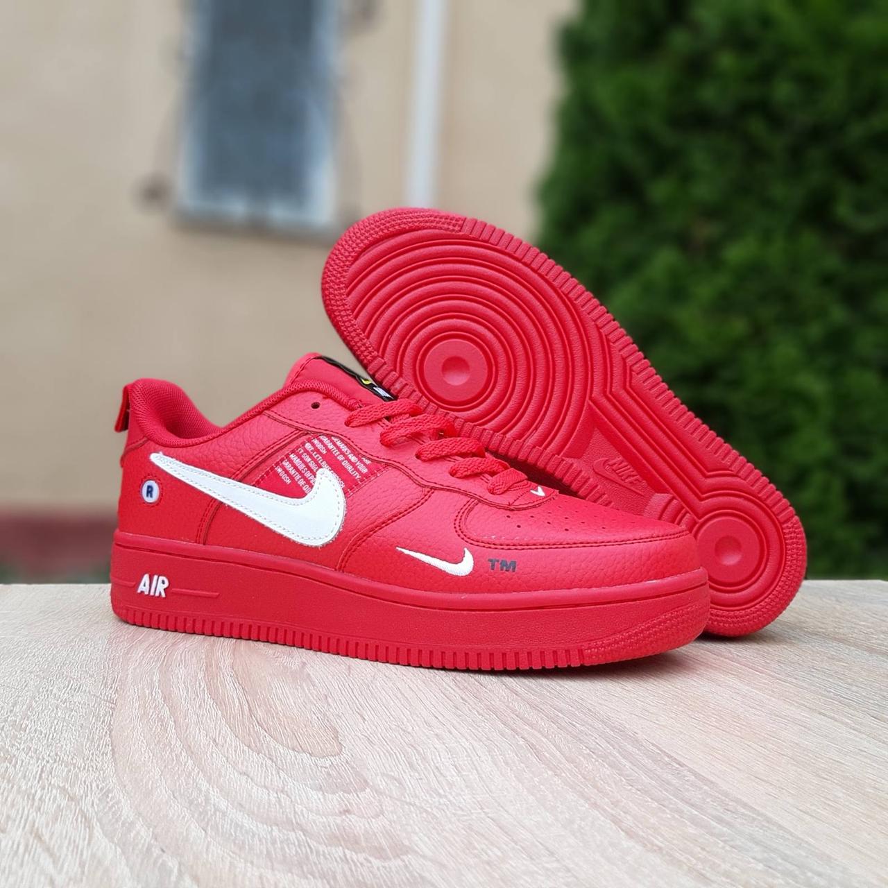 

Мужские кроссовки в стиле Nike Air Force 1 LV8, кожа, красные 41(26,5 см), размеры:41,42,43,44,45,46