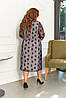 Красиве нарядне плаття з гипюровым верхи пелериною, батал великі розміри, фото 5