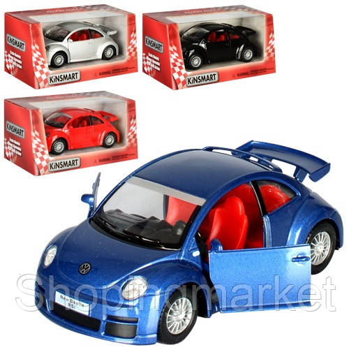 

Машина метал."Kinsmart" KT5058W Volkswagen New Beetle RSi (24шт) в кор.16*8,5*7,5cm