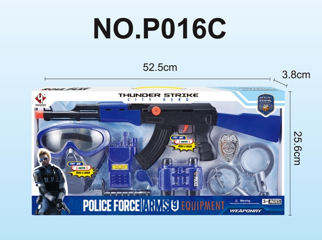 

Игровой набор полицейского 33760 с автоматом, маской и другим