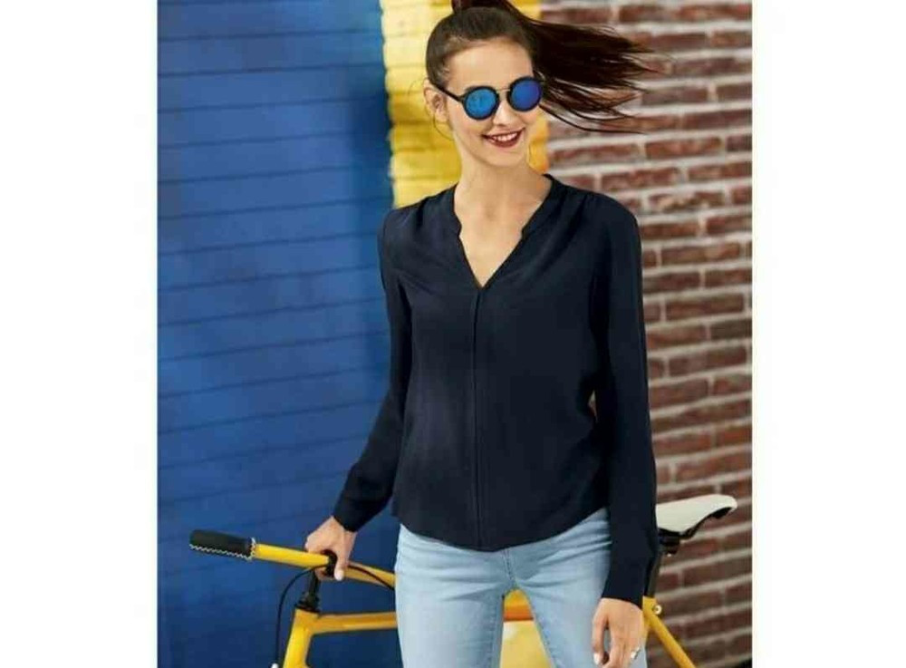 Стильная легкая шифоновая блуза, блузка от Esmara, Германия, S-M