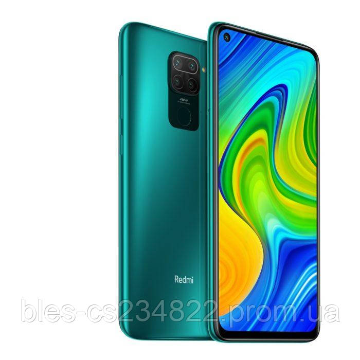 

Смартфон с хорошим аккумулятором большой емкости на 2 симки Xiaomi Redmi Note 9 4/128 Green NFC ЕВРОПА UA UCRF, Зелёный