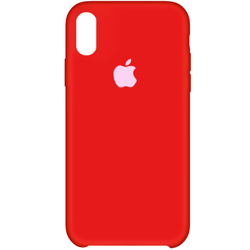 

Чехол Silicone Case (AA) для Apple iPhone XS Max (6.5"), Красный / dark red