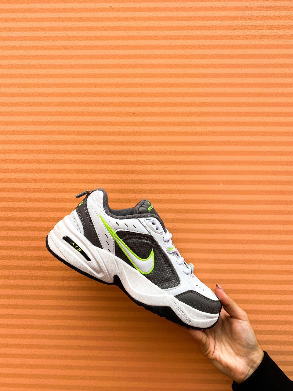 

Мужские Кроссовки Nike Air Monarch "White/Green" / Найк Аир Монарх Белые Зеленые, Белый