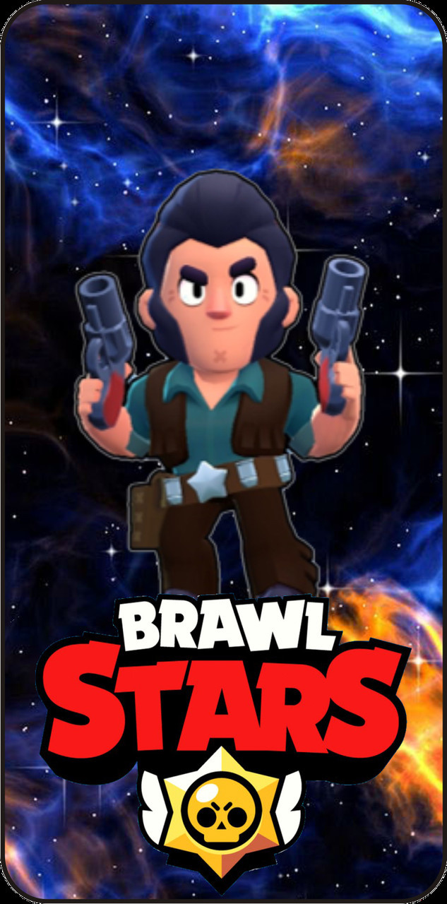 

Силиконовый бампер чехол для Huawei с Героем Brawl Stars Кольт