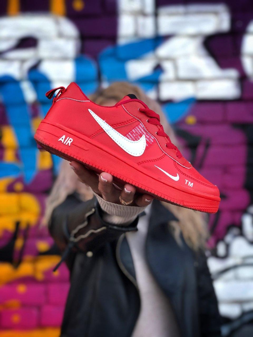 

Женские кроссовки Nike Air Force Red / Найк Аир Форс, Красный