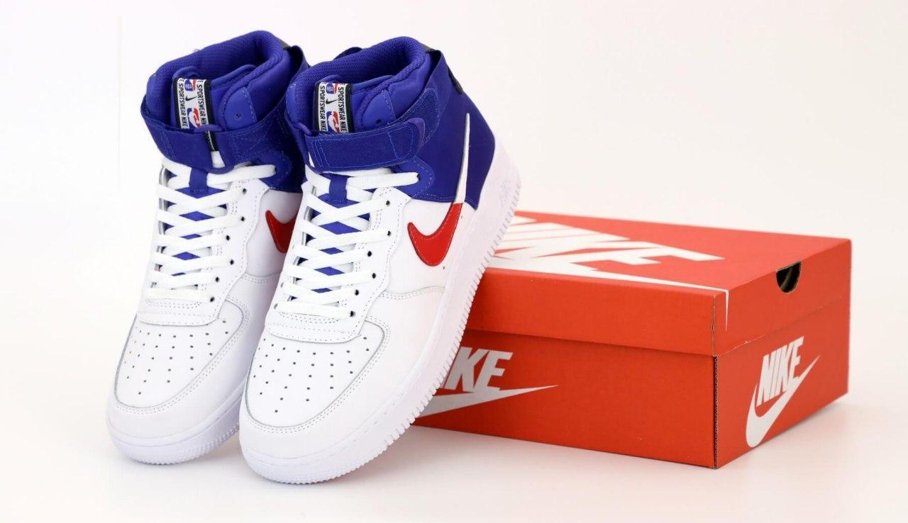 

Мужские высокие кроссовки Nike Air Force 1 Mid NBA, Белый