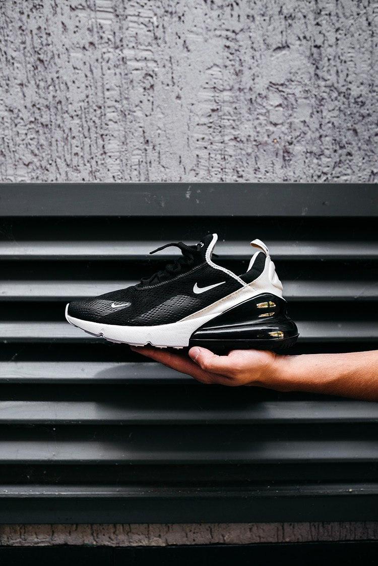 

Мужские кроссовки Nike Air Max 270 "Black/White" / Найк Аир Макс 270 Черные Белые 43, Черный