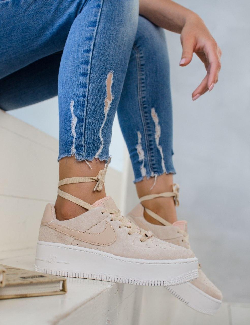 

Женские кроссовки Nike Air Force 1 Pink / Найк Аир Форс 1 Розовые