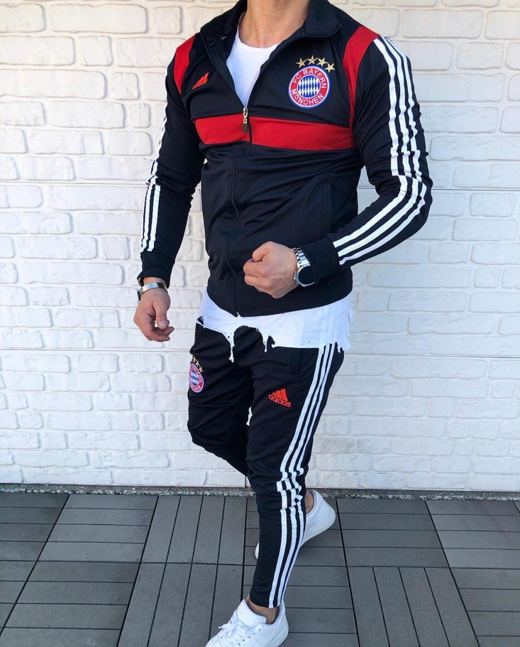 

Мужской спортивный костюм ADIDAS FC BAYERN MUNCHEN / Адидас ФК Бавария Мюнхен M, Черный