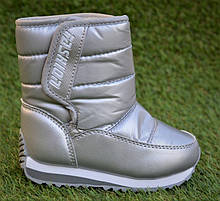 Дитячі зимові чоботи дутики Tom.m сріблясті р24 - 26, копія