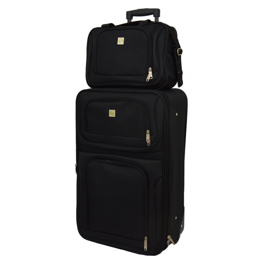 

Комплект чемодан + сумка Bonro Best  черный