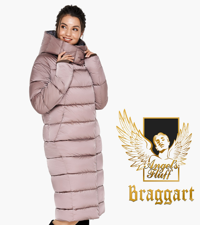 

Воздуховик Braggart Angel's Fluff 31028| Зимняя теплая женская куртка пудровая, Розовый