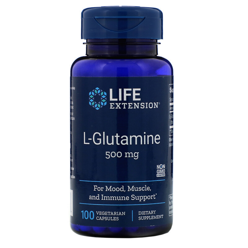 

Л-Глютамин (L-Glutamine) 500 мг 100 капсул