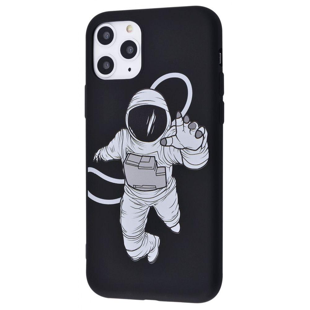 

Силиконовый чехол для Apple iPhone XS Max Cosmonaut (Космонавт) Черный, Black