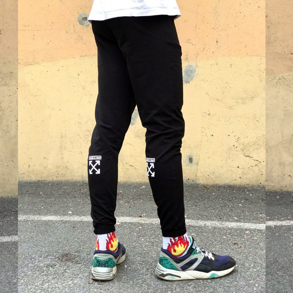 

Спортивные штаны в стиле Off White X черные, Черный