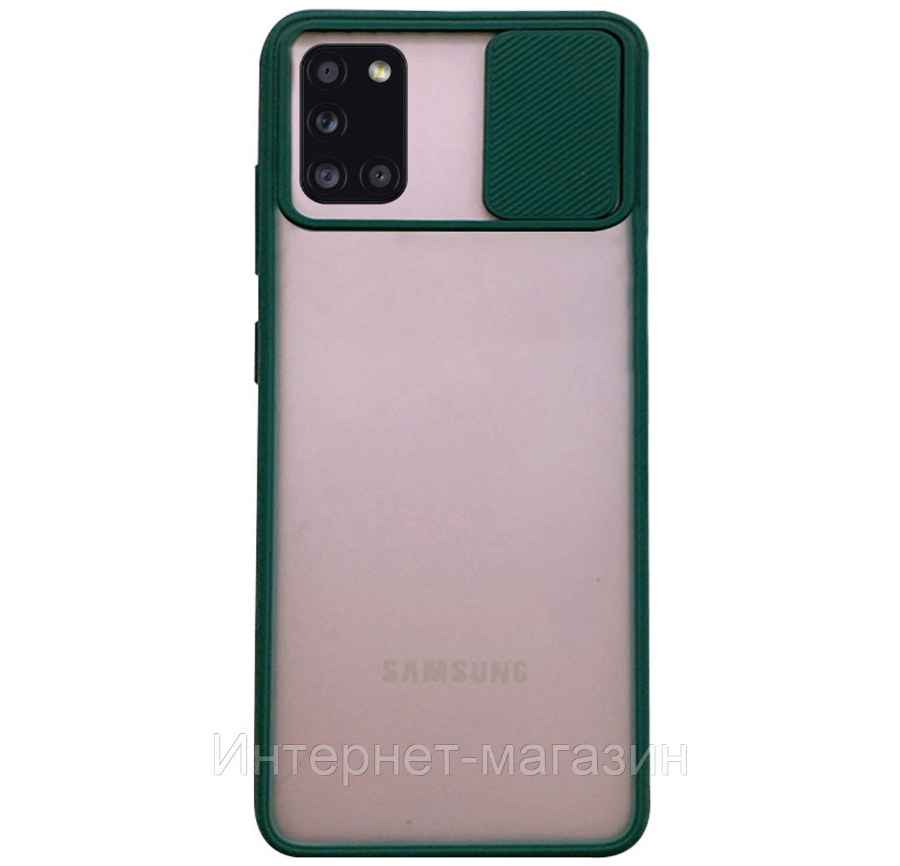 

Чехол-накладка TPU Camshield mate со шторкой для камеры для Samsung Galaxy A31 SM-A315F Green