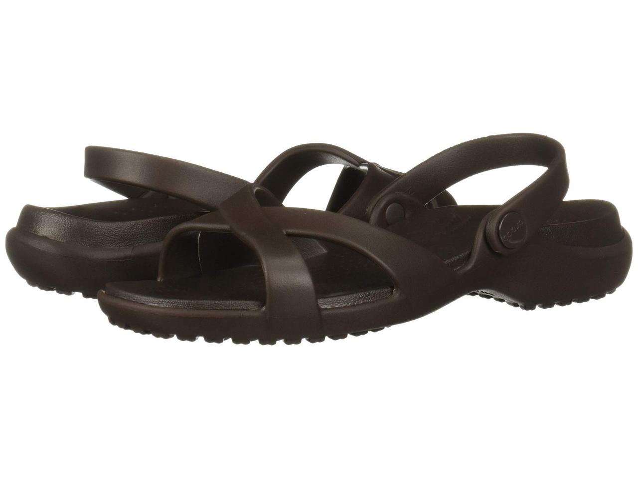 

Сандали/Вьетнамки (Оригинал) Crocs Meleen Crossband Sandal Espresso