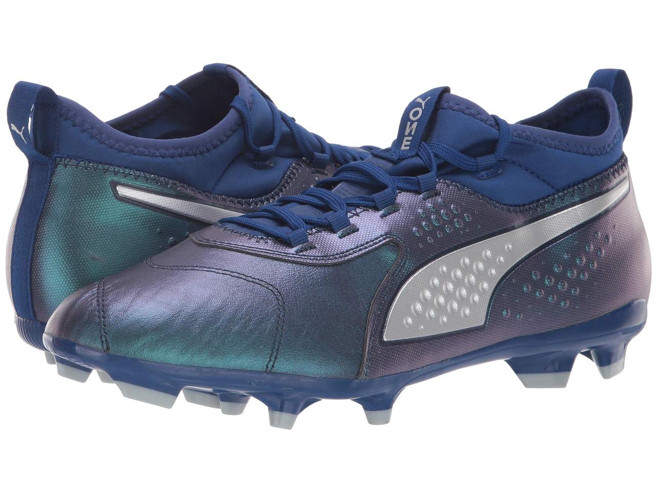 

Кроссовки/Кеды (Оригинал) PUMA One 3 Leather FG Sodalite Blue/Puma Silver/Peacoat