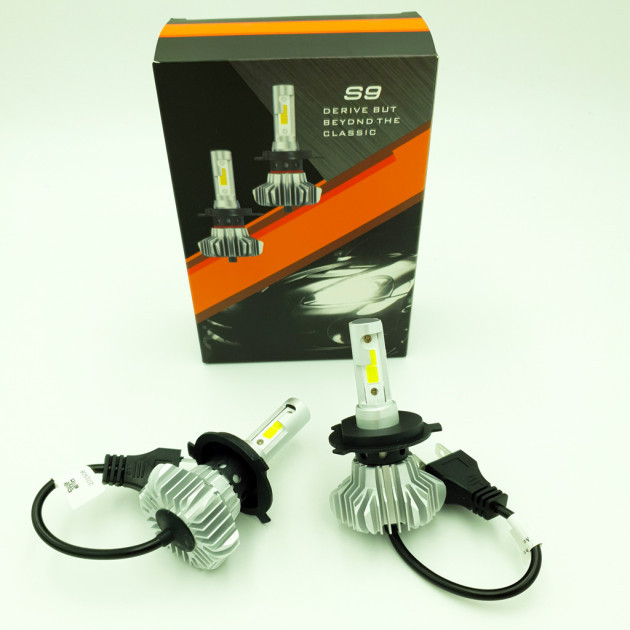 

Светодиодные лампы для авто Turbo LED S9 H4, 6500K 60W, ближний, дальний