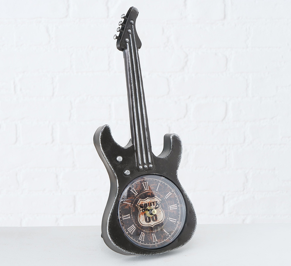 Настольные часы гитара металл h34см 2005859