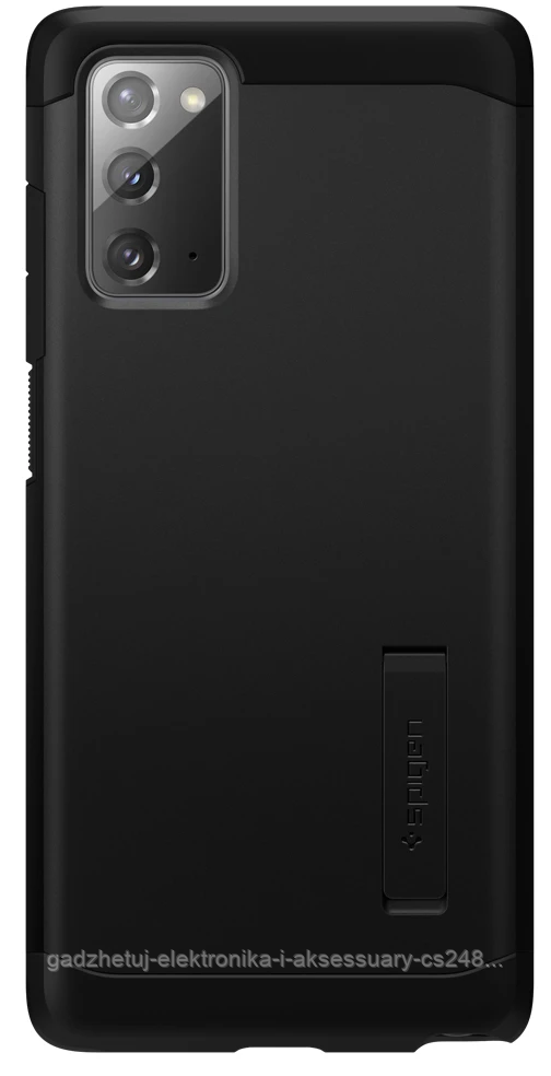 

Чехол Spigen для Samsung Galaxy Note 20 Tough Armor, black, Чёрный